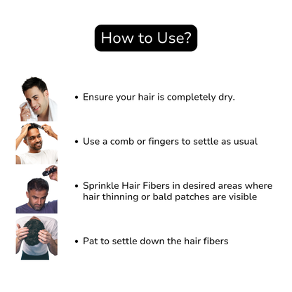 Hair Fibers: Made from Keratin | No Silica, No Ammonium Chloride